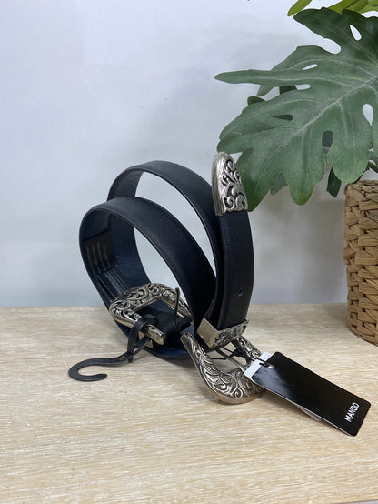 MANGO.Cinturón doble hebilla