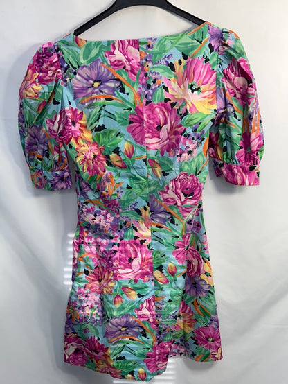 STRADIVARIUS.Vestido corto fruncido T.M