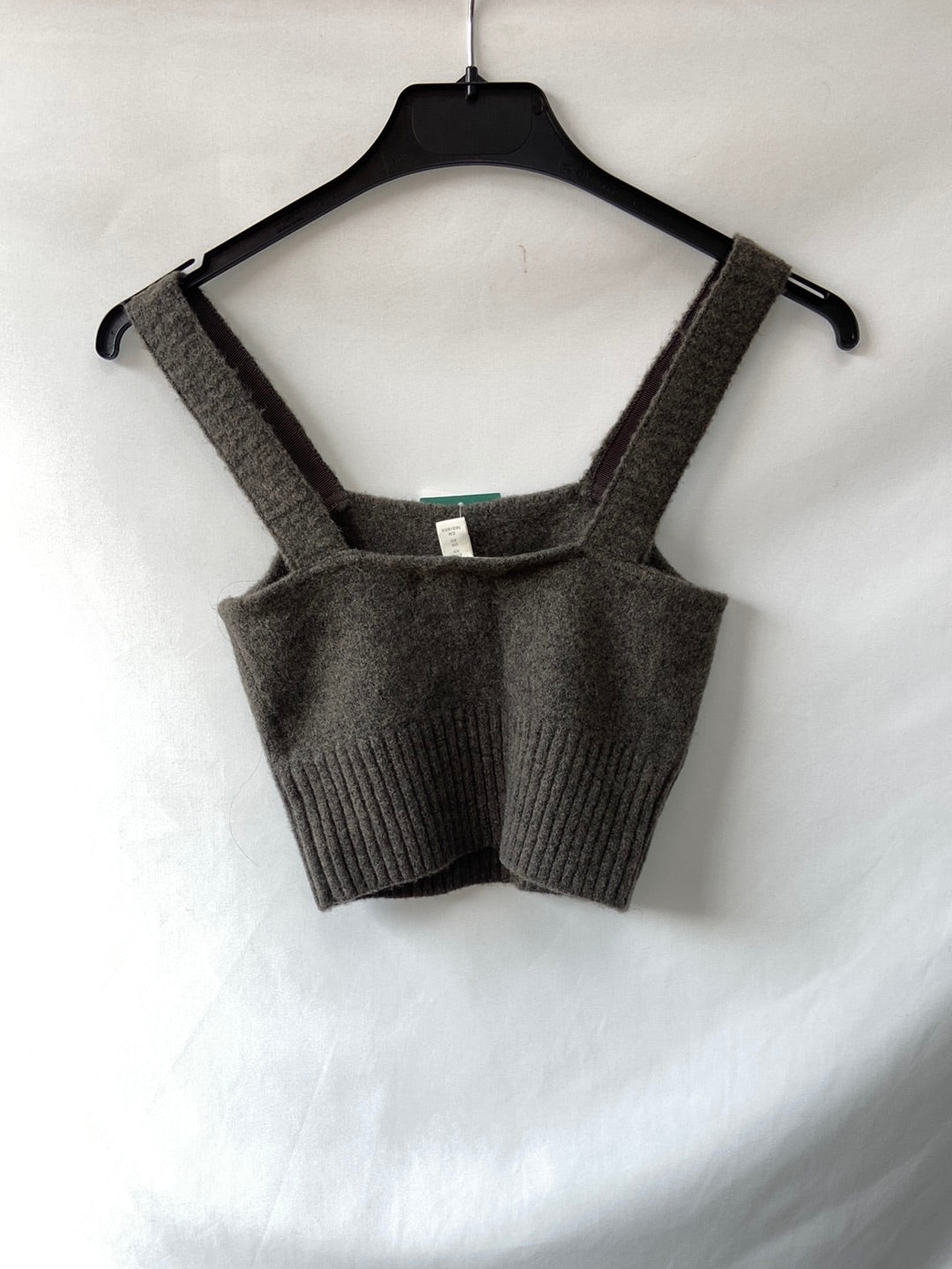 H&M.Croptop gris T.xs