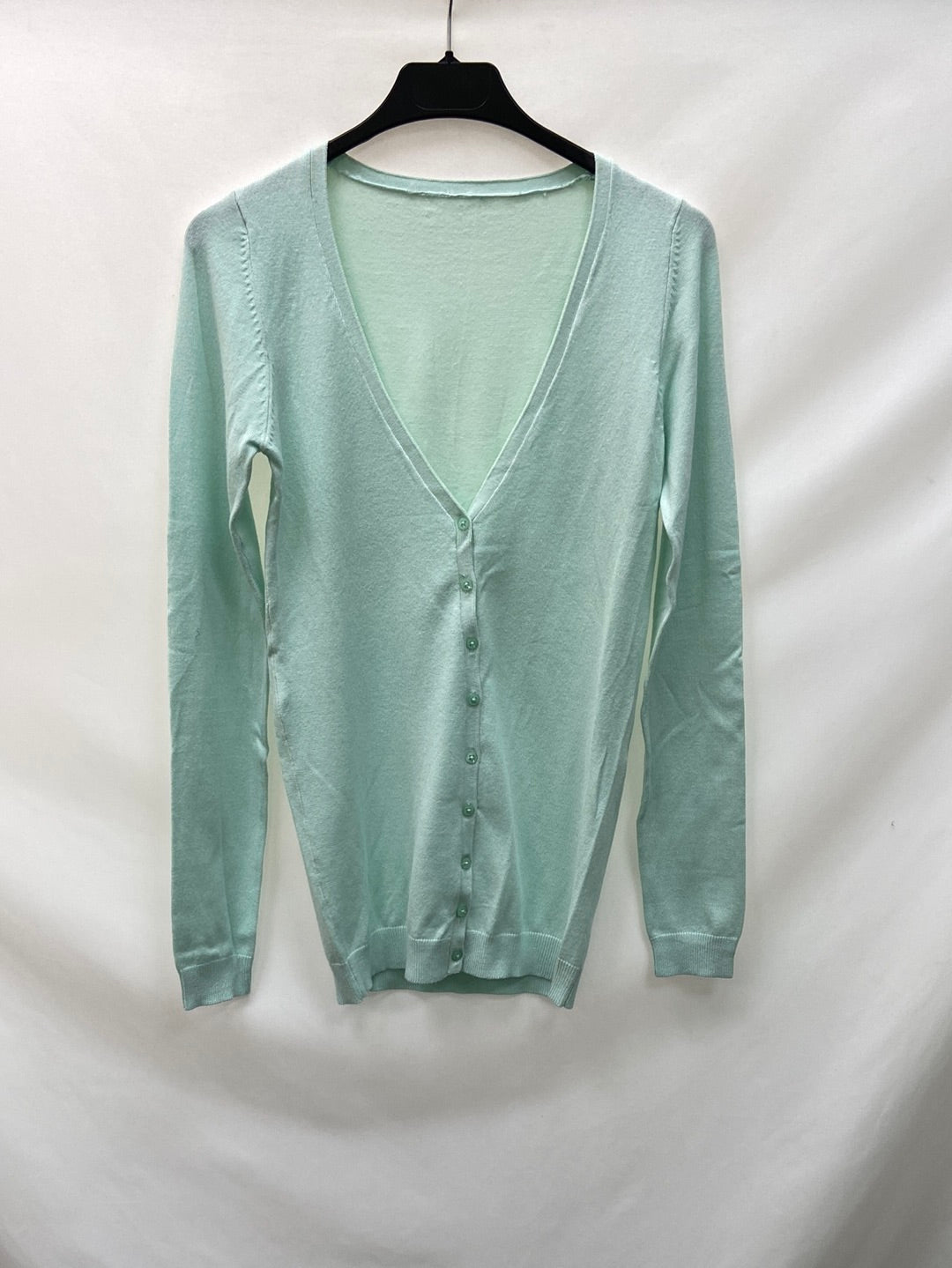OTHERS. Basic water green cardigan S.XS/S