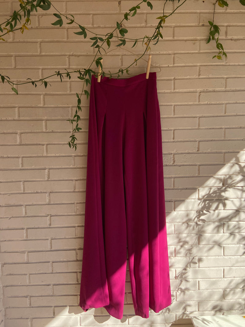 Pantalón ancho rosa T.36(xs)
