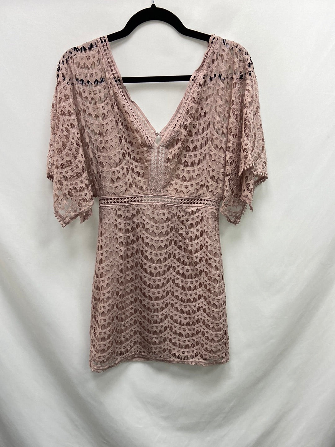 FOREVER21. Vestido rosa encaje T.S