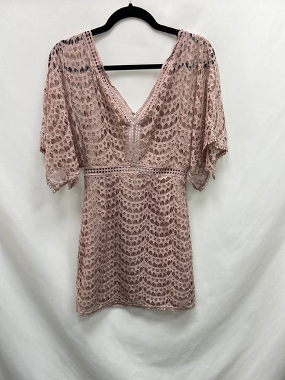 FOREVER21. Vestido rosa encaje T.S