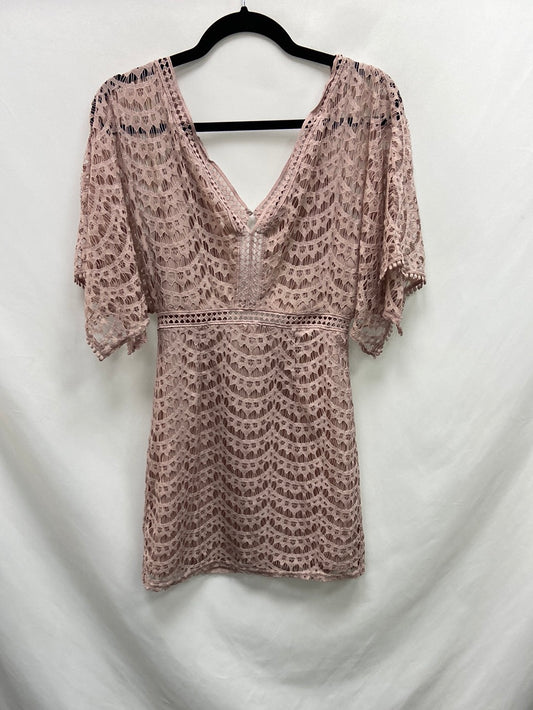 FOREVER21. Vestido rosa encaje T.S