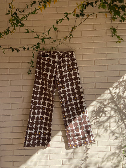 Pantalón culotte flores T.s