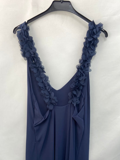 BY CLÉA.Long blue petal dress (36,38)