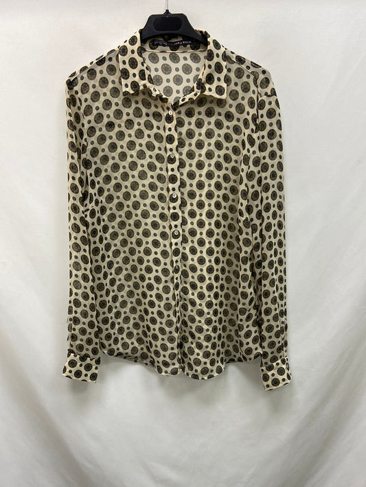 MarketZARA.Vintage print blouse TM