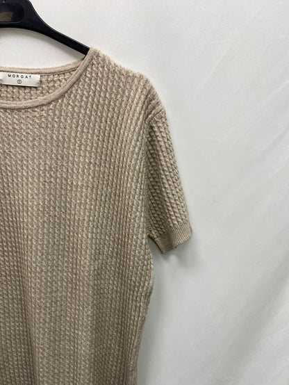 MORGAT.Top punto beige T.M