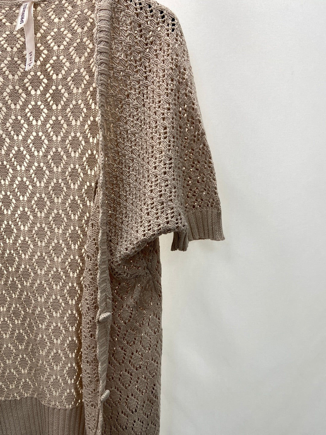 SPRINGFIELD.Beige crochet cardigan TM