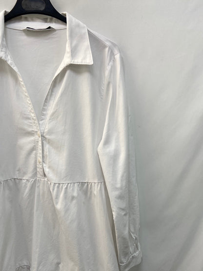 ZARA. vestido camisero T.L