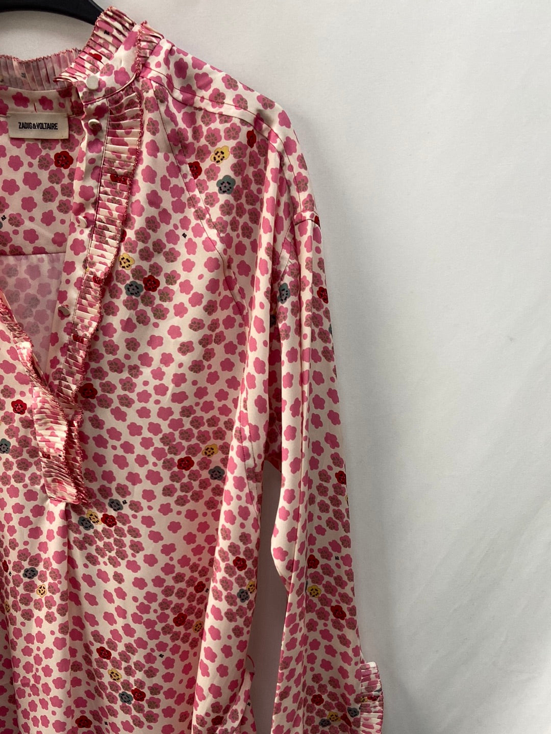 ZADIG&amp;VOLTAIRE. Asymmetrical printed short dress, size XS