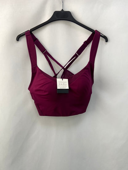 OYSHO. Top morado deportivo 95b