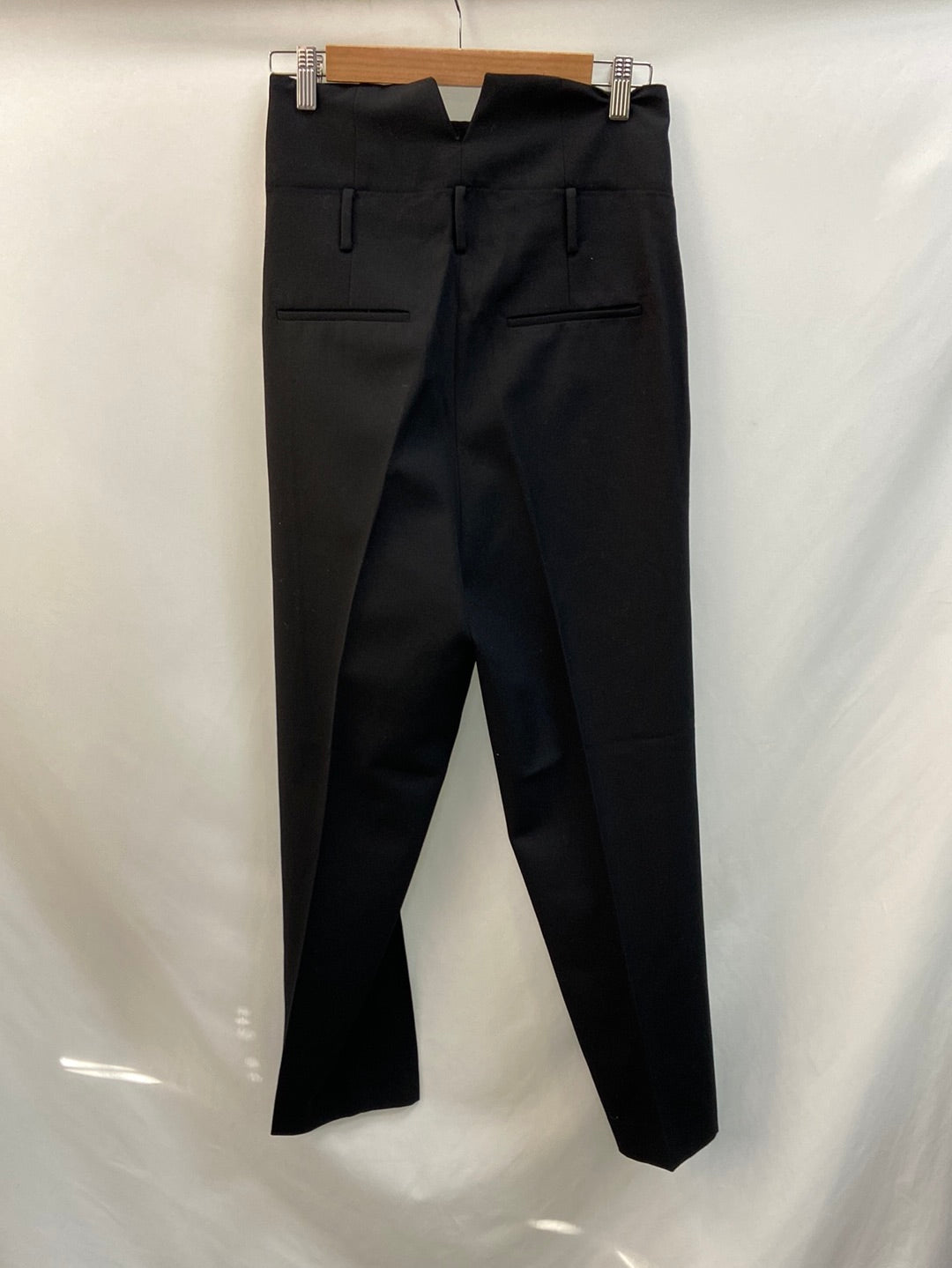 IRO.Black high-waisted pleated trousers size 36