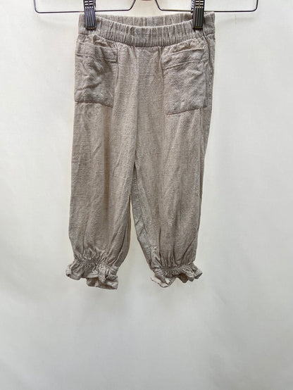 BITRIX KIDS. Beige Linen Trousers Size 3-4 years