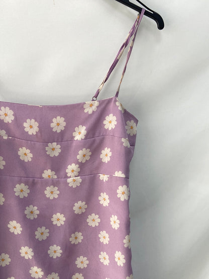 BRANDY MELVILLE.Vestido lila margaritas T.S