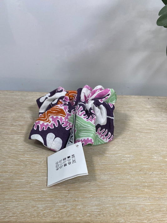ZARA.Scrunchie estampado