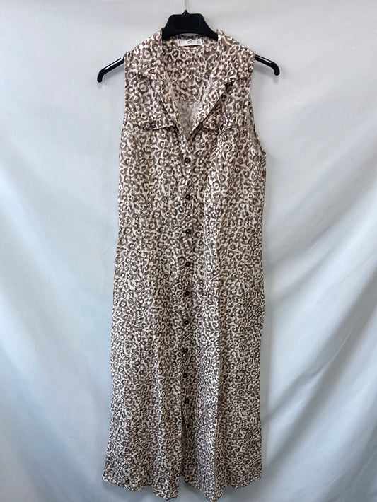 MANGO.Vestido camisero animal print T.S