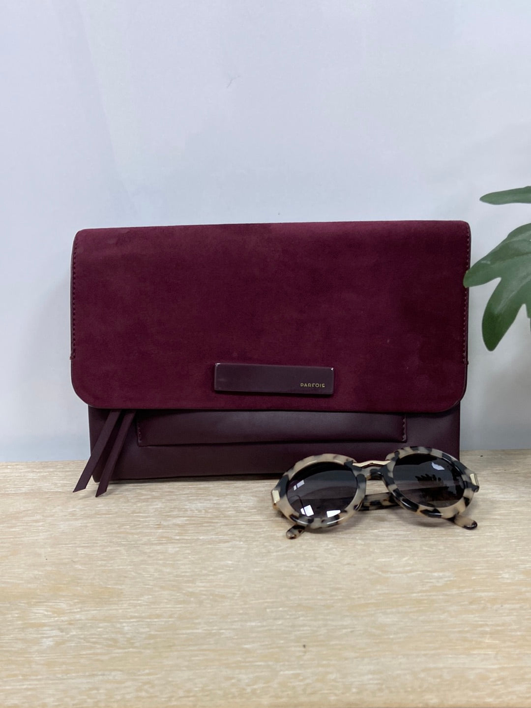 PARFOIS.Bolso de mano bicolor