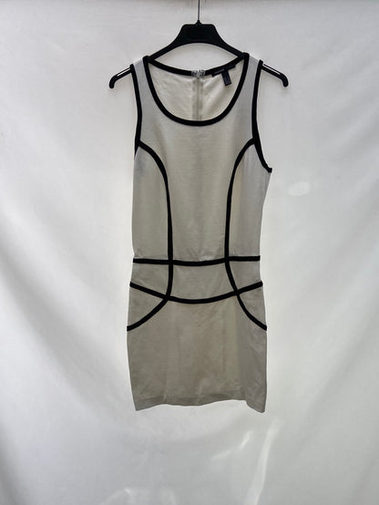 MANGO.Vestido blanco ajustado T.S