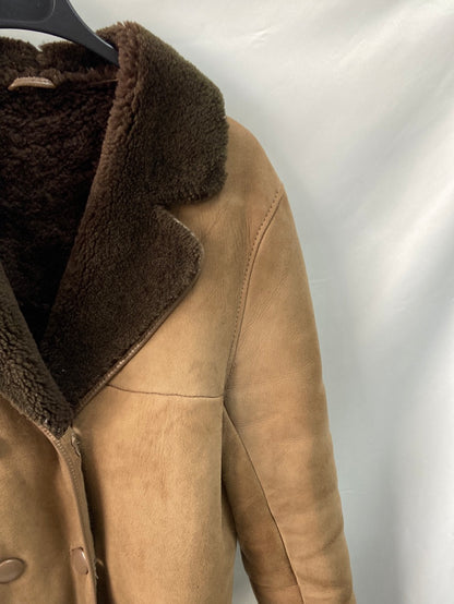 VINTAGE.Camel fur coat TU (M/L)