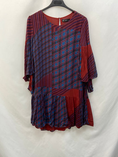 ZARA. Short printed dress T.xs