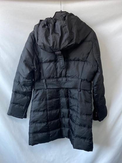 ZARA.Abrigo plumas negro T.M