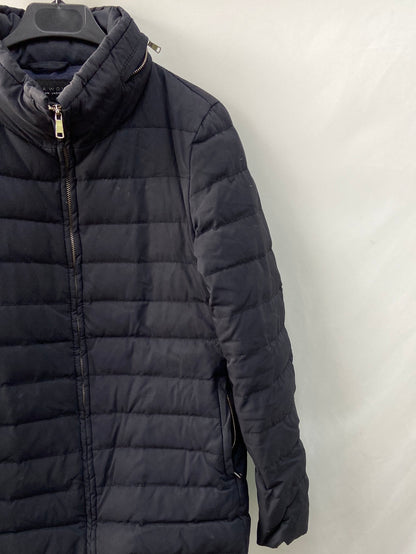 ZARA.Plumas azul T.s