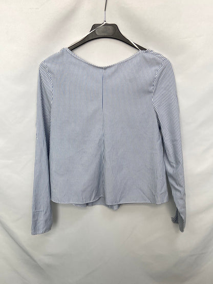 ZARA. Open back striped top Ts