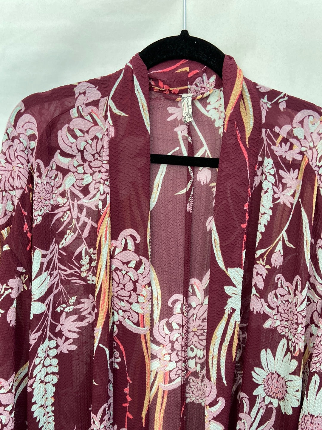 FREE PEOPLE.Kimono largo mirado T.XS