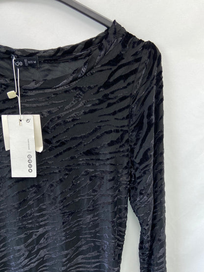 INSIDE.Camiseta print terciopelo T.M