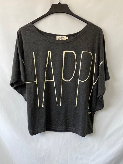 MOLLY BRACKEN.Camiseta amplia gris TU (s,m,l)