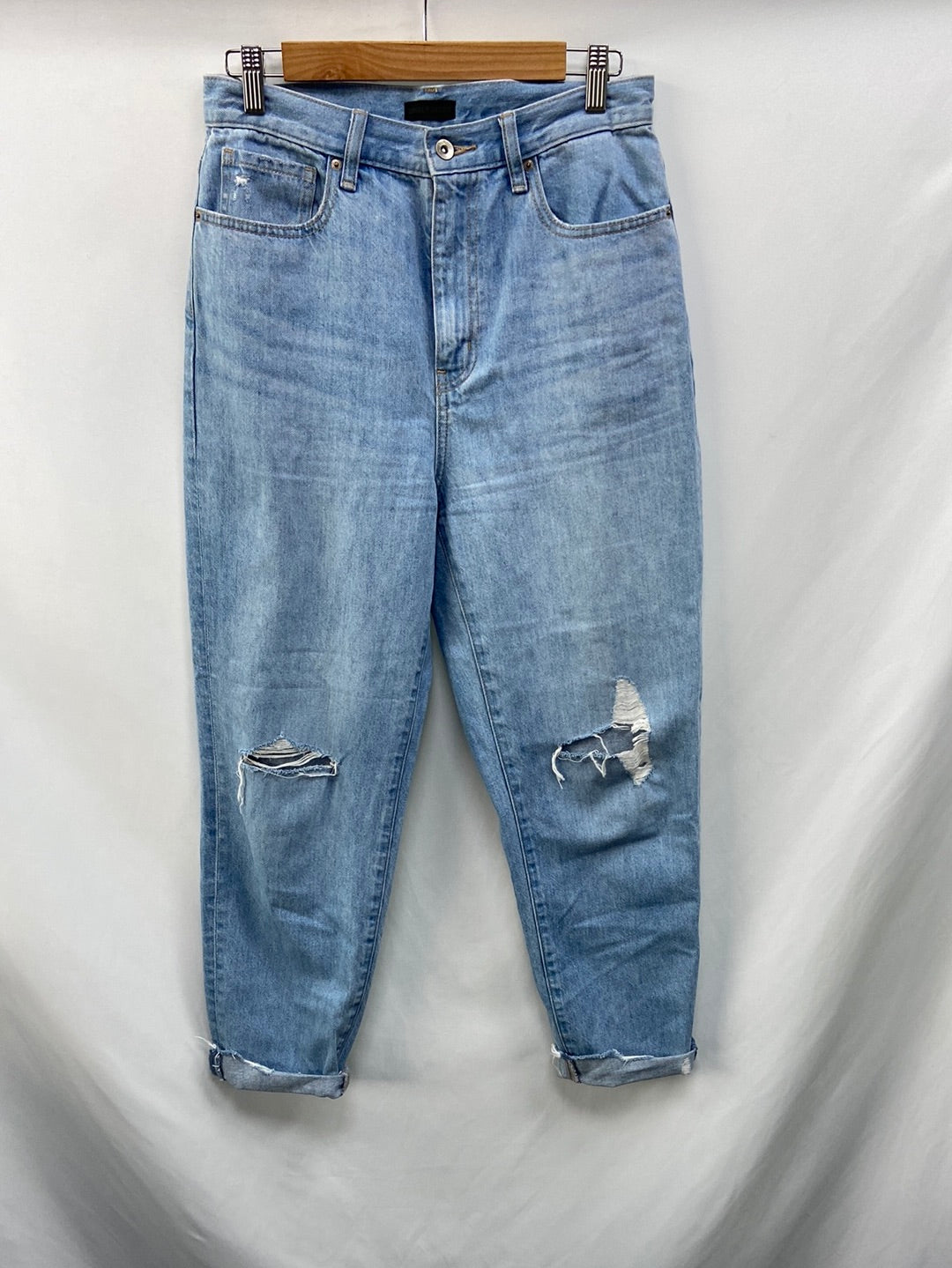 UNIQLO.Pantalones vaqueros anchos rectos T.36