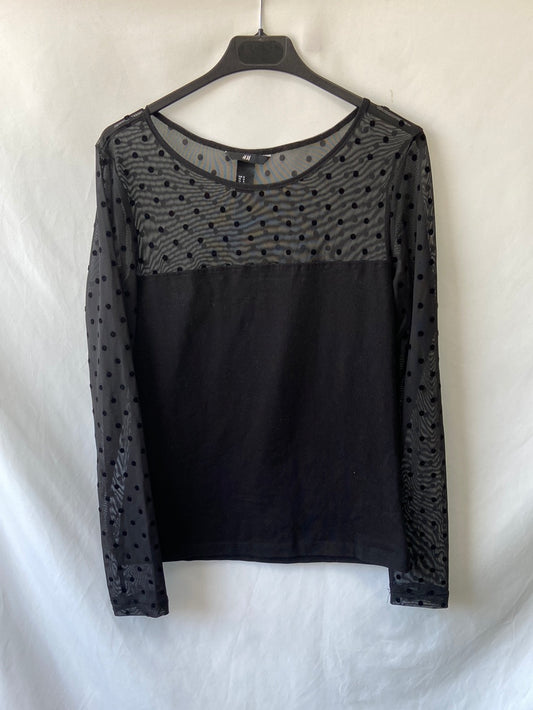 H&amp;M. Plumeti top Tm