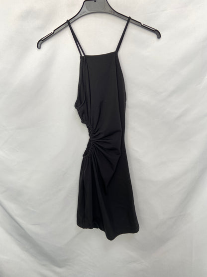 PULL&amp;BEAR.Black mini dress with TS opening