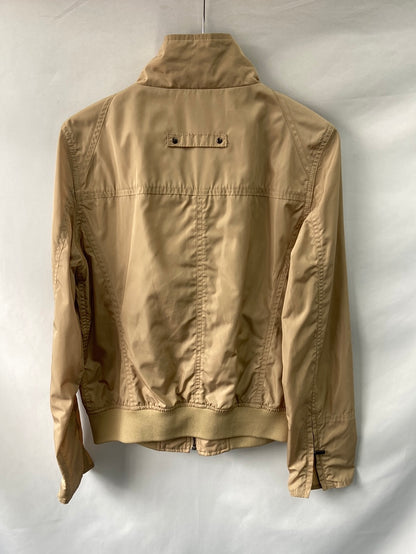 CORTEFIEL.Cortavientos beiges cremallera T.M