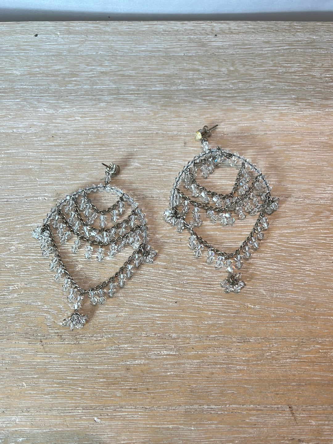 FAHOMA. Transparent ball earrings