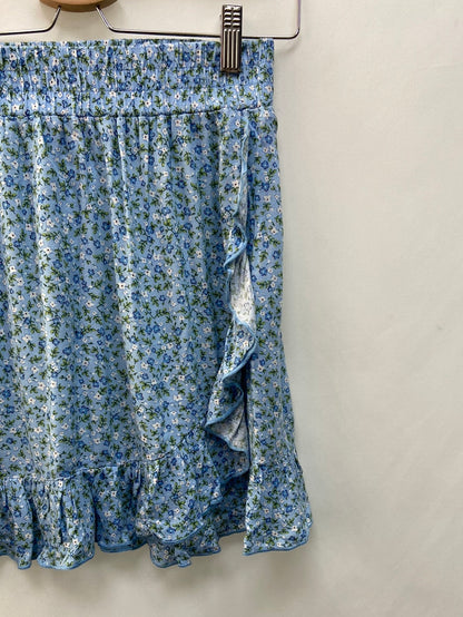 C&amp;A. Blue floral skirt size 36