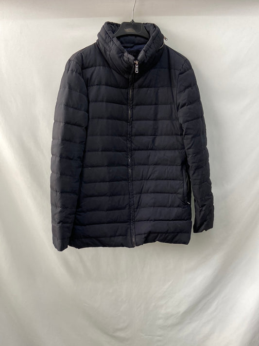 ZARA.Plumas azul T.s