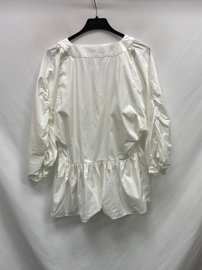 UTERQÜE.blusa blanca T.M