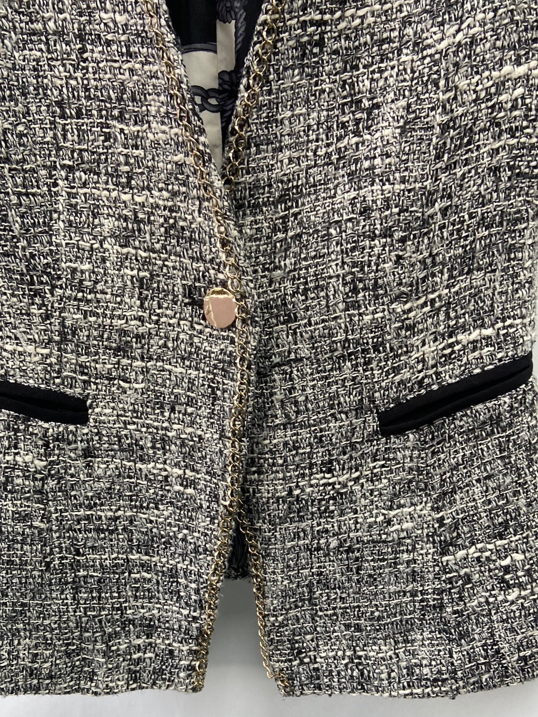 LUCY&CO.Chaleco tweed gris T.M