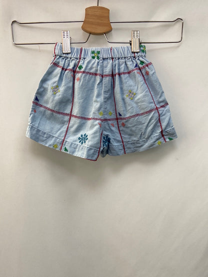 ZARA.Pantalones bordados 9-12 meses