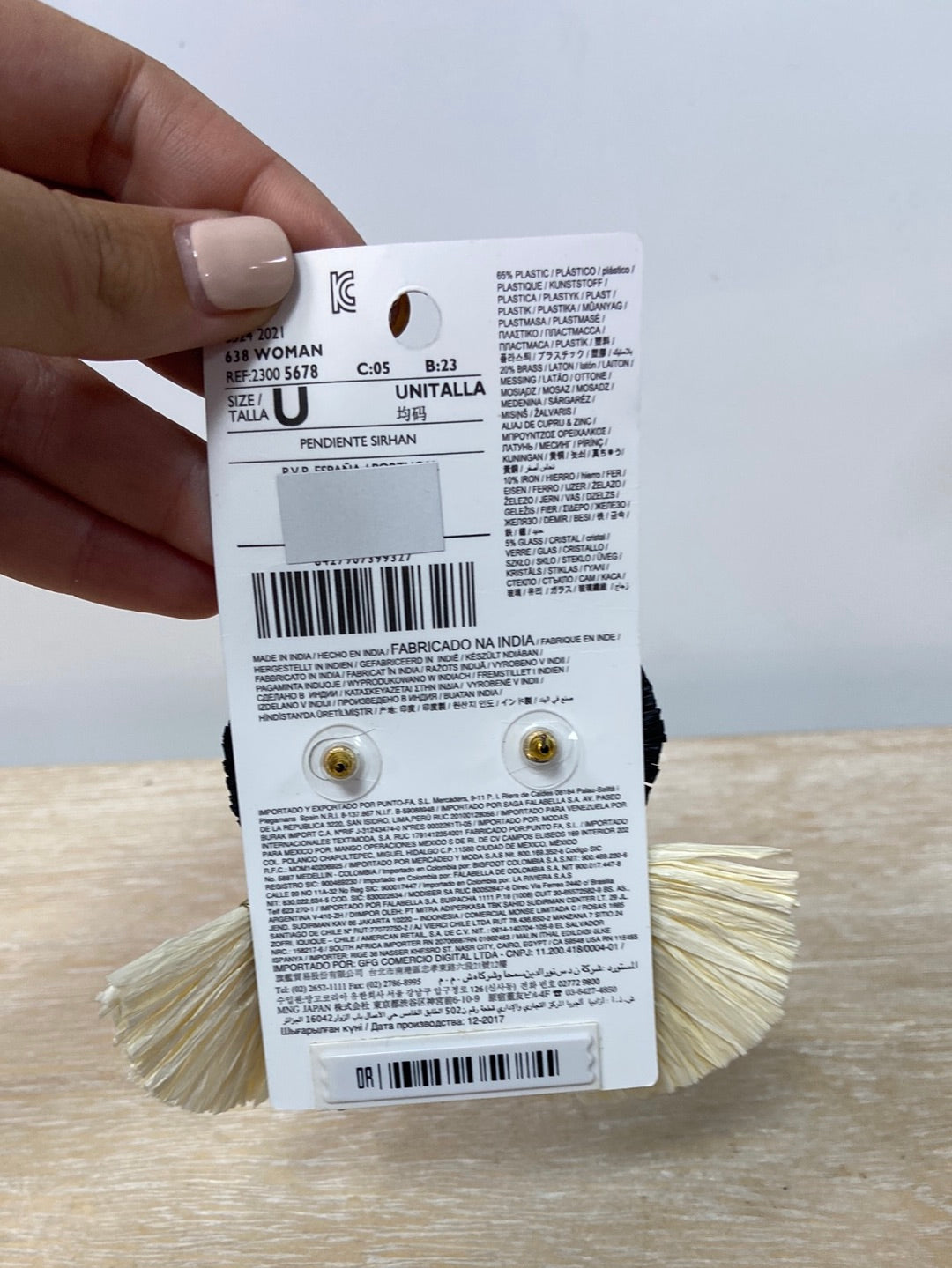 MANGO.Pendientes abanicos