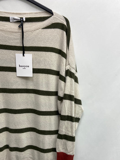 BASYCO JEREZ. Beige striped jersey Ts/m