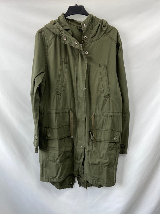TOPSHOP.Parka verde T.38