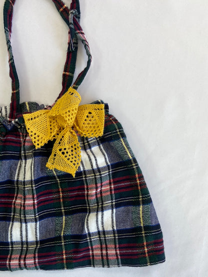 NANOS. Scottish skirt with suspenders, sizes 2-3 years