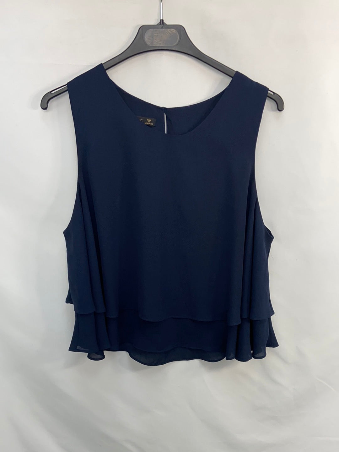 ZARA. Navy blue layered blouse TL