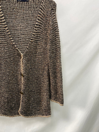 ZARA.Chaqueta punto tweed T.M