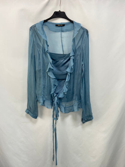 TINTORETTO. Total look top and overshirt size 38
