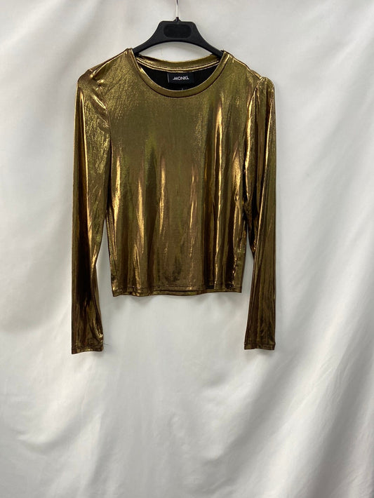 MONKI.Camiseta dorada T.S