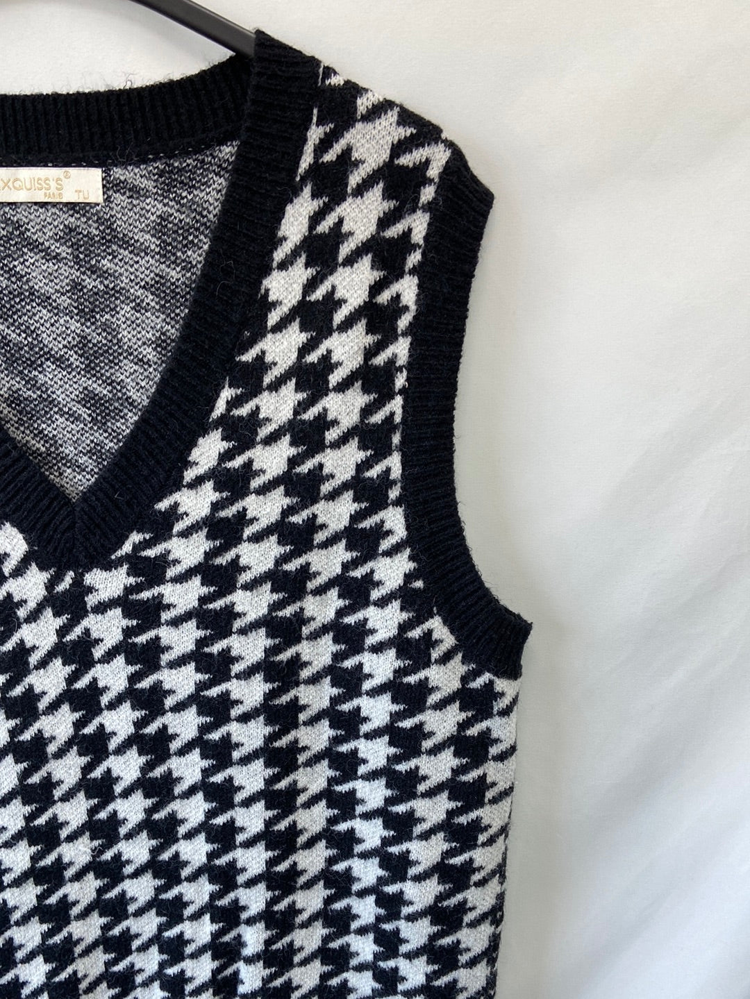 EXQUISS’S. Chaleco pata de gallo T.L/XL